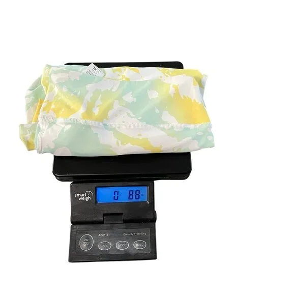 FABLETICS Leggings Womens XXL Abstract Print Mid Rise Salar Capri Waist Pocket - Picture 5 of 5